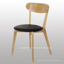 Cadeira alta do café da madeira contínua de Quanlity com assento macio